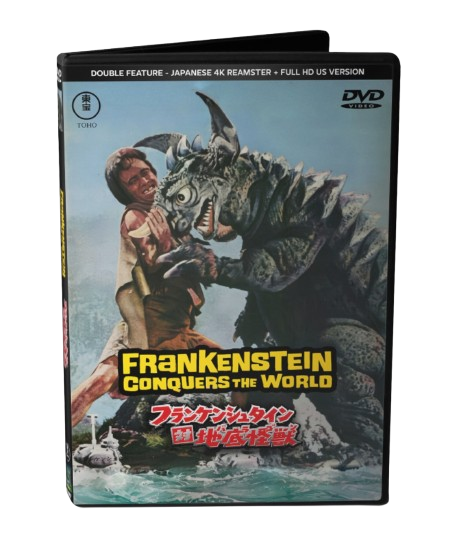 FRANKENSTEIN CONQUERS THE WORLD (1965) - JAPANESE 4K REMASTER + FULL HD AIP VERSION - 2 DVD DISCS