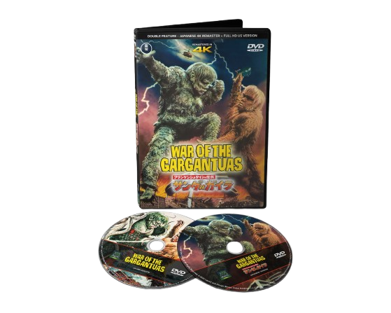 WAR OF THE GARGANTUAS (1966) - JAPANESE 4K REMASTER + FULL HD UPA VERSION - 2 DVD DISCS