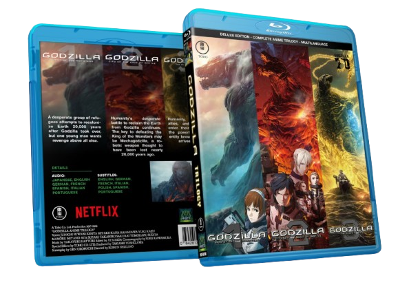 GODZILLA ANIME TRILOGY - MULTILANGUAGE AUDIO/SUBS - 3 BLU RAY DISCS