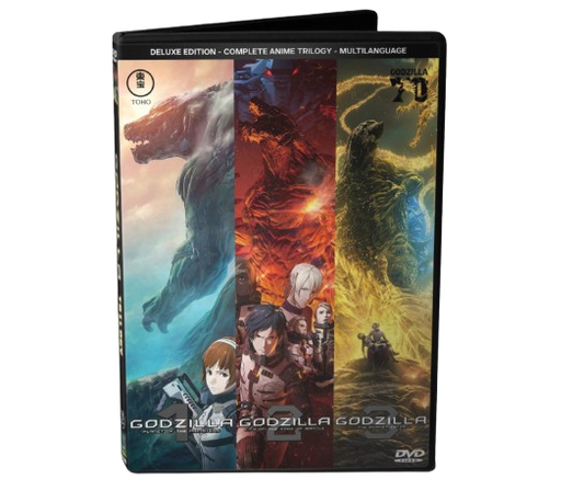 GODZILLA ANIME TRILOGY - MULTILANGUAGE AUDIO/SUBS - 3 DVD DISCS