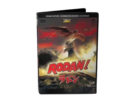 RODAN (1956) - 4K REMASTER JAPANESE + 2 US VERSIONS - 2 DVD DISCS