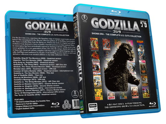 GODZILLA - THE SHOWA ERA - COMPLETE US CUT COLLECTION - BLU RAY