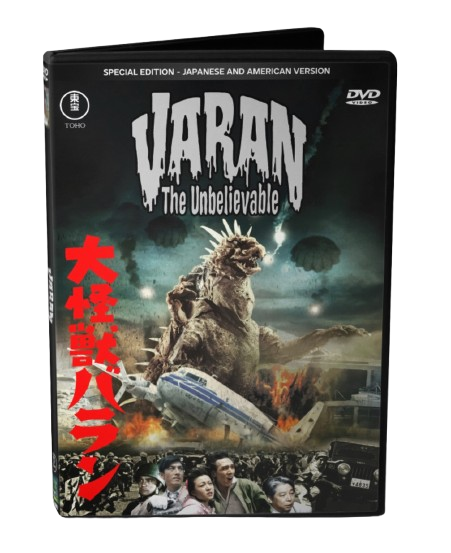VARAN THE UNBELIEVABLE (1958) JAPANESE + 2 US VERSIONS FULL HD - 2 DVD DISCS