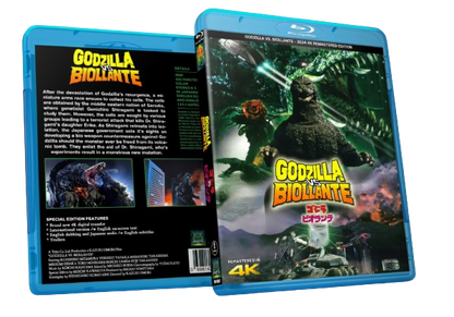GODZILLA VS. BIOLLANTE - 2024 NEW 4K REMASTER - 1989 - BLU RAY