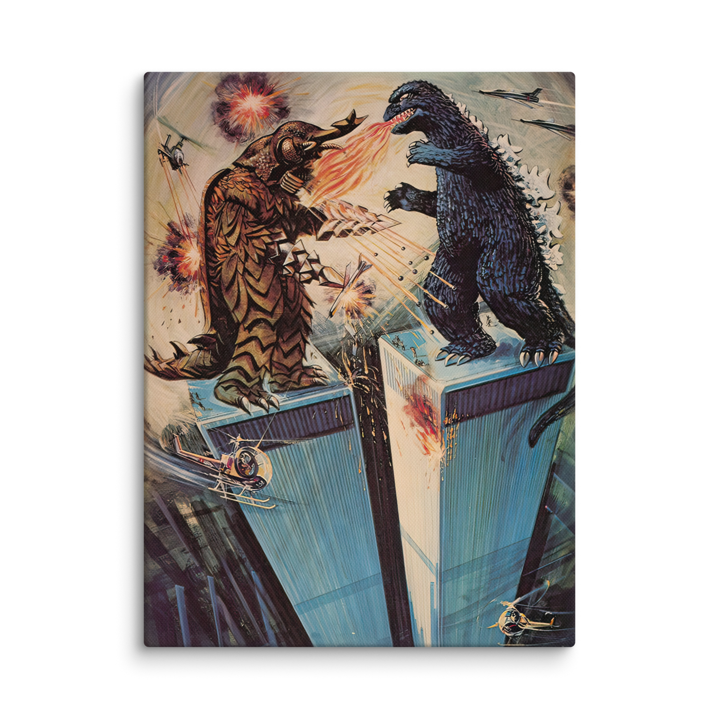 Godzilla vs. Megalon (1973) Canvas Print