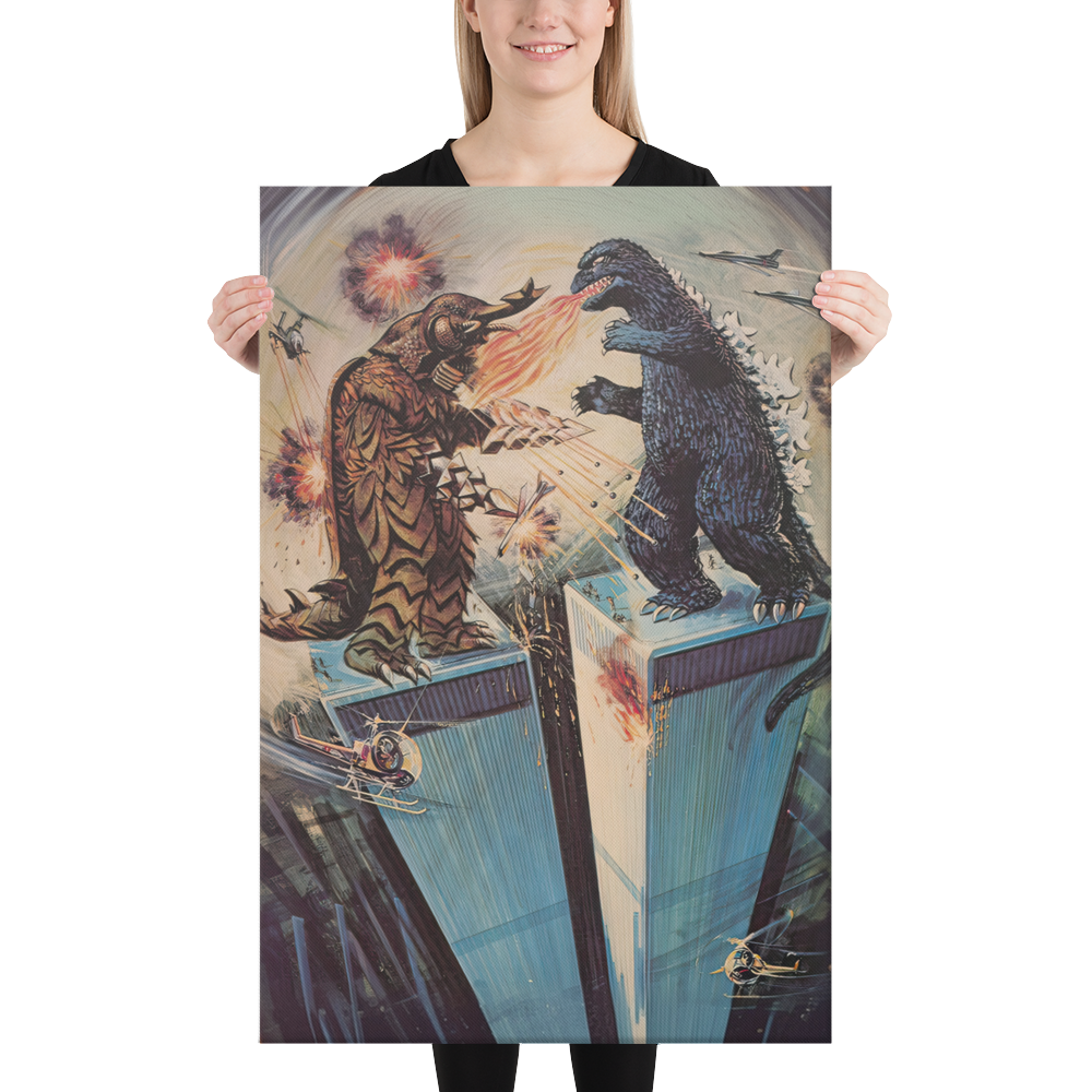 Godzilla vs. Megalon (1973) Canvas Print