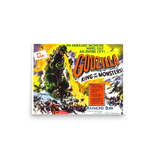 Godzilla King Of The Monsters (1956) US Poster 02