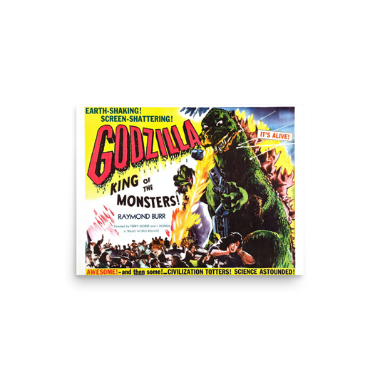 Godzilla King Of The Monsters (1956) US Poster 03