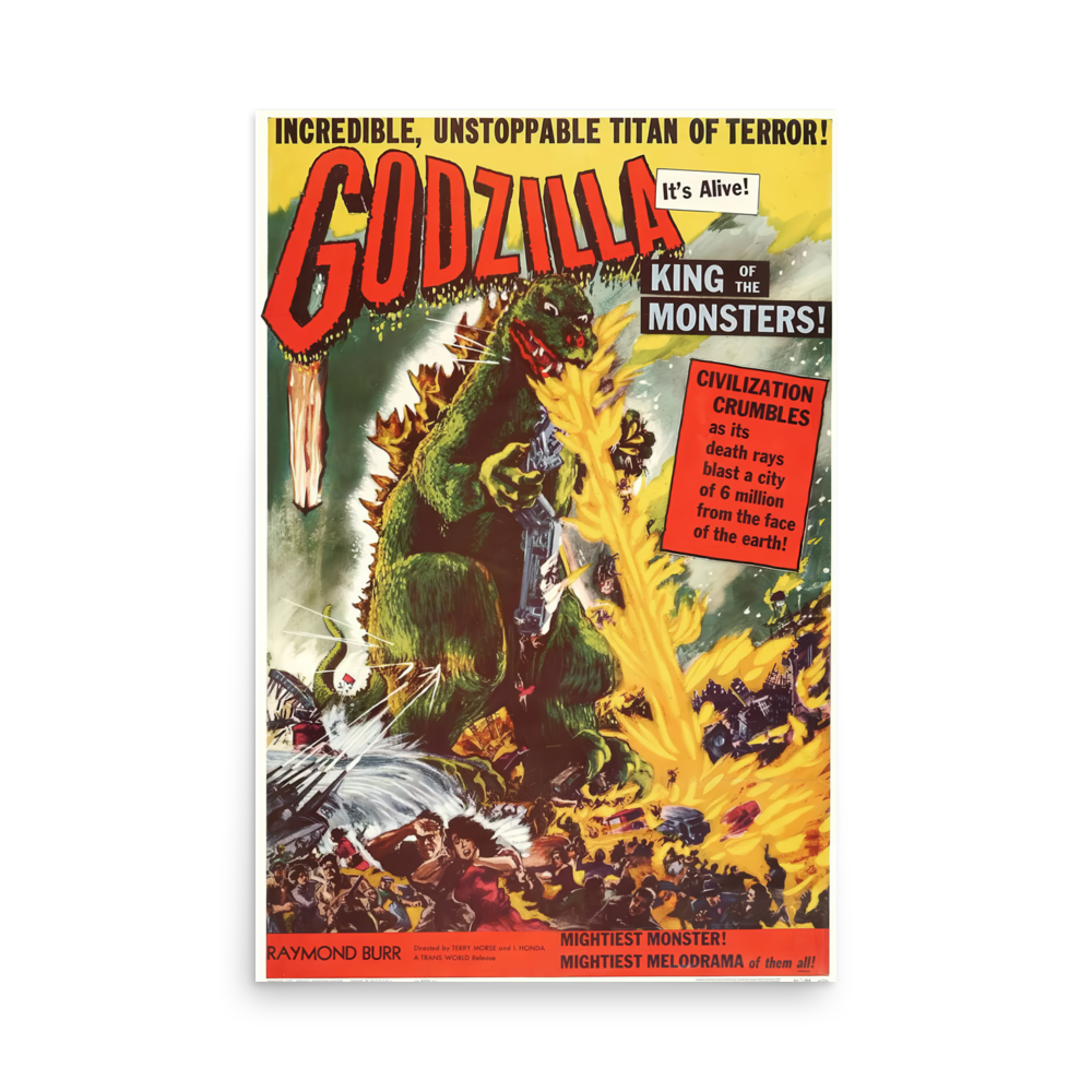 Godzilla King Of The Monsters (1956) US Poster 01