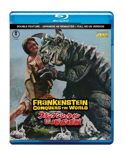 FRANKENSTEIN CONQUERS THE WORLD (1965) - JAPANESE 4K REMASTER + FULL HD AIP VERSION - 2 BLU RAY DISCS