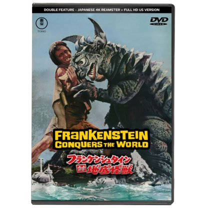 FRANKENSTEIN CONQUERS THE WORLD (1965) - JAPANESE 4K REMASTER + FULL HD AIP VERSION - 2 DVD DISCS