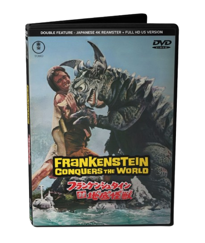 FRANKENSTEIN CONQUERS THE WORLD (1965) - JAPANESE 4K REMASTER + FULL HD AIP VERSION - 2 DVD DISCS