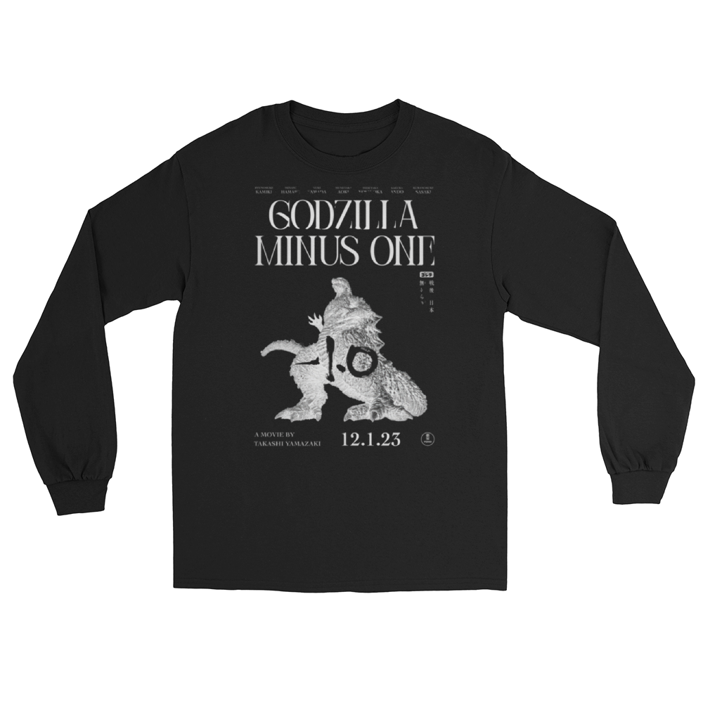 Godzilla Minus One Long Sleeve Shirt Black