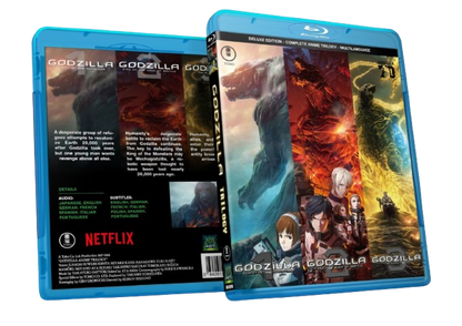 GODZILLA ANIME TRILOGY - MULTILANGUAGE AUDIO/SUBS - 3 BLU RAY DISCS