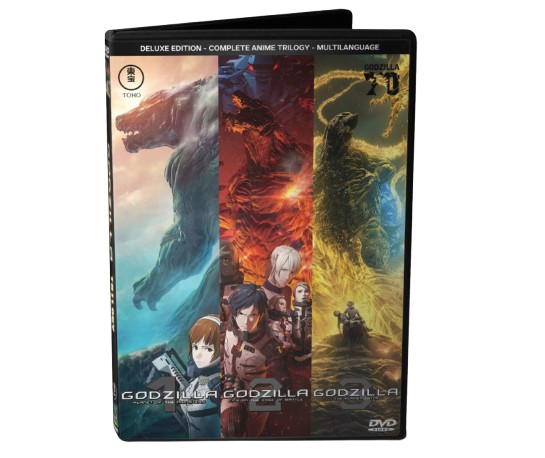 GODZILLA ANIME TRILOGY - MULTILANGUAGE AUDIO/SUBS - 3 DVD DISCS