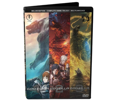 GODZILLA ANIME TRILOGY - MULTILANGUAGE AUDIO/SUBS - 3 DVD DISCS