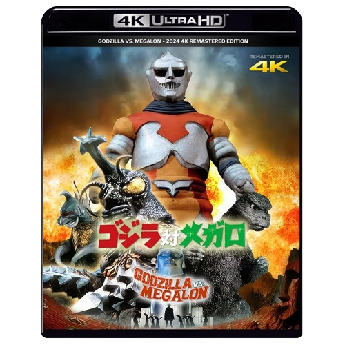 GODZILLA VS. MEGALON - NEW 4K REMASTER - JAP/ENG - 4K ULTRA HD BLU RAY