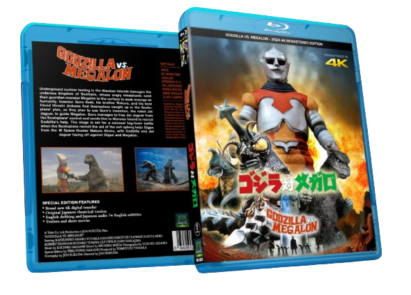 GODZILLA VS. MEGALON - NEW 4K REMASTER - JAP/ENG - BLU RAY