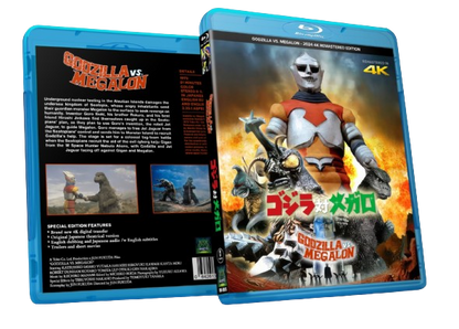 GODZILLA VS. MEGALON - NEW 4K REMASTER - JAP/ENG - BLU RAY