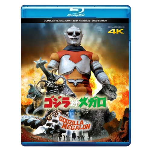 GODZILLA VS. MEGALON - NEW 4K REMASTER - JAP/ENG - BLU RAY