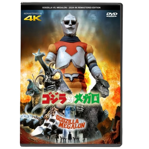 GODZILLA VS. MEGALON - NEW 4K REMASTER - JAP/ENG - DVD