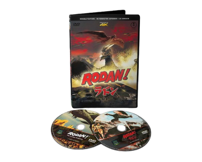 RODAN (1956) - 4K REMASTER JAPANESE + 2 US VERSIONS - 2 DVD DISCS