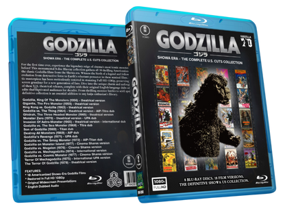 GODZILLA - THE SHOWA ERA - COMPLETE US CUT COLLECTION - BLU RAY